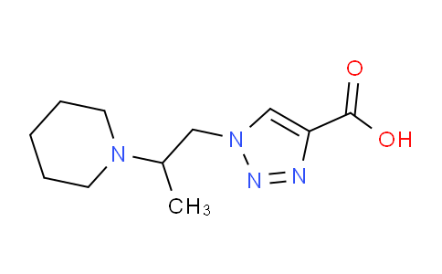 CAS No. 1707594-23-7, 1-(2-(Piperidin-1-yl)propyl)-1H-1,2,3-triazole-4-carboxylic acid