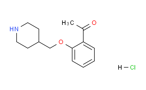 CAS No. 614730-48-2, 1-(2-(Piperidin-4-ylmethoxy)phenyl)ethanone hydrochloride