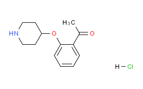 CAS No. 1188375-07-6, 1-(2-(Piperidin-4-yloxy)phenyl)ethanone hydrochloride