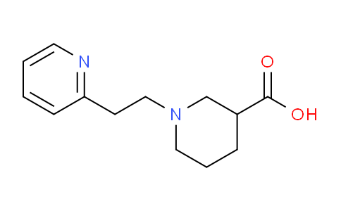 CAS No. 876715-88-7, 1-(2-(Pyridin-2-yl)ethyl)piperidine-3-carboxylic acid
