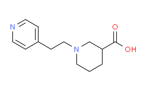 CAS No. 886506-27-0, 1-(2-(Pyridin-4-yl)ethyl)piperidine-3-carboxylic acid