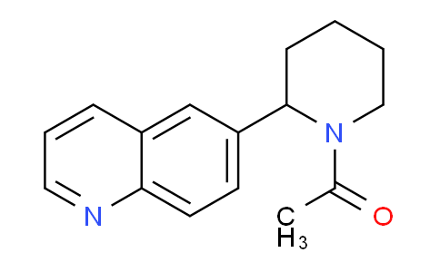 CAS No. 1355225-93-2, 1-(2-(Quinolin-6-yl)piperidin-1-yl)ethanone
