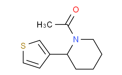 CAS No. 1355226-43-5, 1-(2-(Thiophen-3-yl)piperidin-1-yl)ethanone