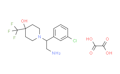 CAS No. 1185048-58-1, 1-(2-Amino-1-(3-chlorophenyl)ethyl)-4-(trifluoromethyl)piperidin-4-ol oxalate