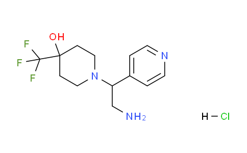 CAS No. 1185160-84-2, 1-(2-Amino-1-(pyridin-4-yl)ethyl)-4-(trifluoromethyl)piperidin-4-ol hydrochloride