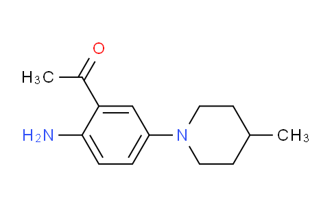 CAS No. 886361-39-3, 1-(2-Amino-5-(4-methylpiperidin-1-yl)phenyl)ethanone