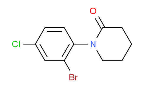 CAS No. 1255574-59-4, 1-(2-Bromo-4-chlorophenyl)piperidin-2-one