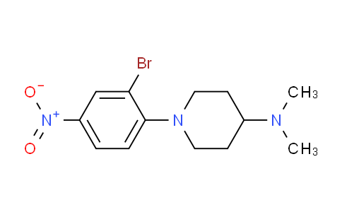CAS No. 1260804-21-4, 1-(2-Bromo-4-nitrophenyl)-N,N-dimethylpiperidin-4-amine