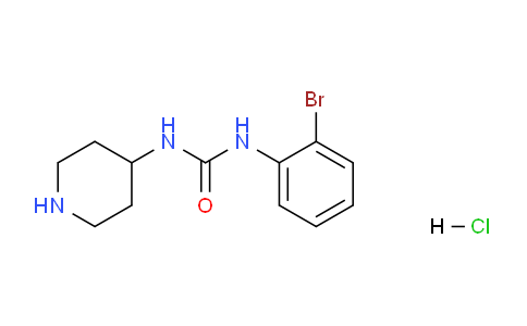 CAS No. 1233958-25-2, 1-(2-Bromophenyl)-3-(piperidin-4-yl)ureahydrochloride