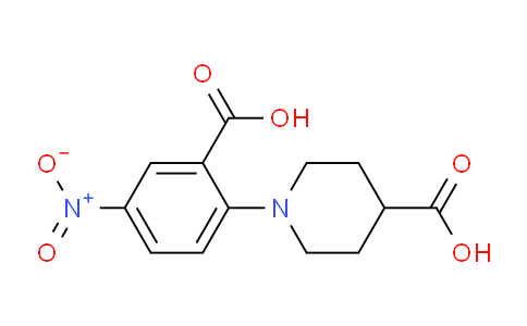 CAS No. 886360-81-2, 1-(2-Carboxy-4-nitrophenyl)piperidine-4-carboxylic acid