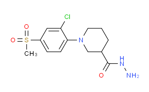 CAS No. 951625-09-5, 1-(2-Chloro-4-(methylsulfonyl)phenyl)piperidine-3-carbohydrazide