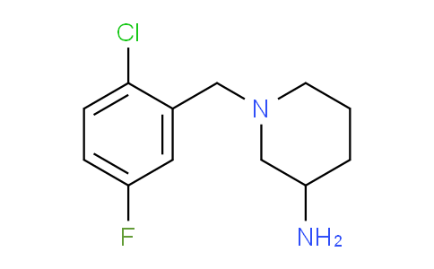 CAS No. 1594520-81-6, 1-(2-Chloro-5-fluorobenzyl)piperidin-3-amine