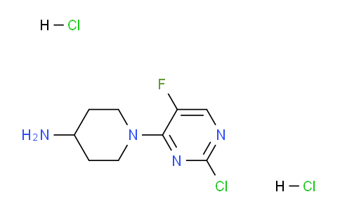 CAS No. 1401425-40-8, 1-(2-Chloro-5-fluoropyrimidin-4-yl)piperidin-4-amine dihydrochloride