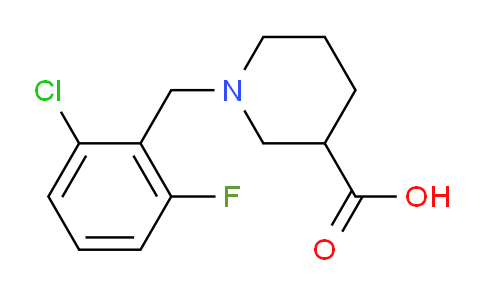 CAS No. 896051-78-8, 1-(2-Chloro-6-fluorobenzyl)piperidine-3-carboxylic acid