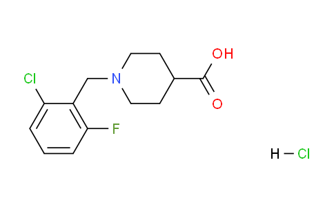 CAS No. 1185295-60-6, 1-(2-Chloro-6-fluorobenzyl)piperidine-4-carboxylic acid hydrochloride