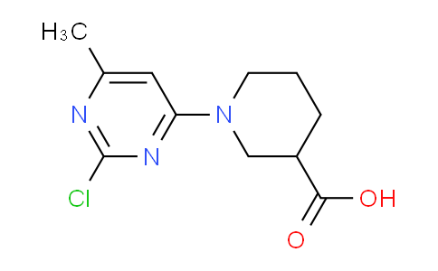 CAS No. 1261236-12-7, 1-(2-Chloro-6-methylpyrimidin-4-yl)piperidine-3-carboxylic acid