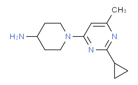 CAS No. 1708370-62-0, 1-(2-Cyclopropyl-6-methylpyrimidin-4-yl)piperidin-4-amine