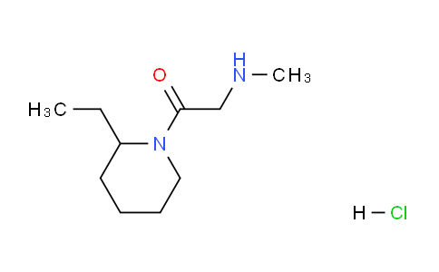CAS No. 1220033-33-9, 1-(2-Ethylpiperidin-1-yl)-2-(methylamino)ethanone hydrochloride