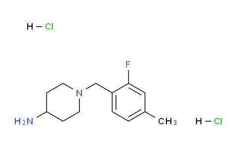 CAS No. 1286274-28-9, 1-(2-Fluoro-4-methylbenzyl)piperidin-4-amine dihydrochloride