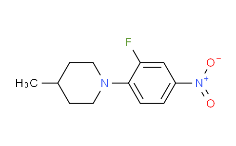 CAS No. 250371-81-4, 1-(2-Fluoro-4-nitro-phenyl)-4-methyl-piperidine