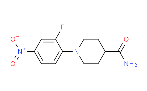 CAS No. 912894-29-2, 1-(2-Fluoro-4-nitrophenyl)piperidine-4-carboxamide