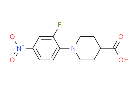 CAS No. 915187-38-1, 1-(2-Fluoro-4-nitrophenyl)piperidine-4-carboxylic acid