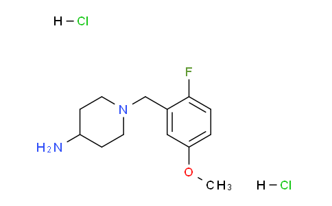 CAS No. 1286274-06-3, 1-(2-Fluoro-5-methoxybenzyl)piperidin-4-amine dihydrochloride