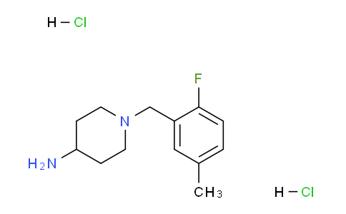 CAS No. 1286275-51-1, 1-(2-Fluoro-5-methylbenzyl)piperidin-4-amine dihydrochloride