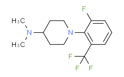 CAS No. 1713160-21-4, 1-(2-Fluoro-6-(trifluoromethyl)phenyl)-N,N-dimethylpiperidin-4-amine