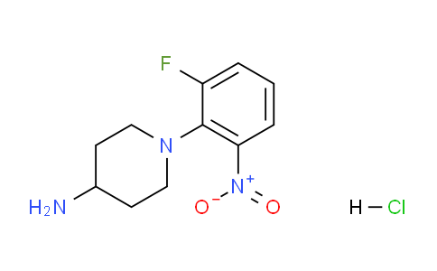 CAS No. 1286274-30-3, 1-(2-Fluoro-6-nitrophenyl)piperidin-4-amine hydrochloride