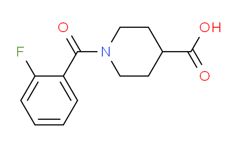 CAS No. 445226-98-2, 1-(2-Fluorobenzoyl)piperidine-4-carboxylic acid