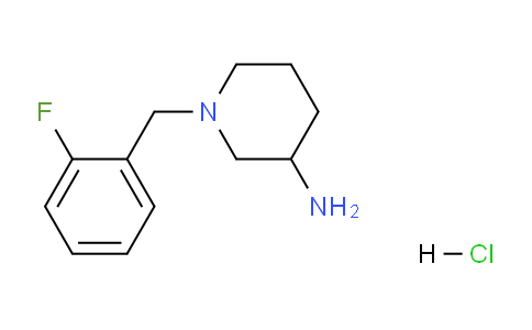 CAS No. 1261231-88-2, 1-(2-Fluorobenzyl)piperidin-3-amine hydrochloride