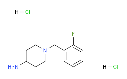 CAS No. 1185302-61-7, 1-(2-Fluorobenzyl)piperidin-4-amine dihydrochloride