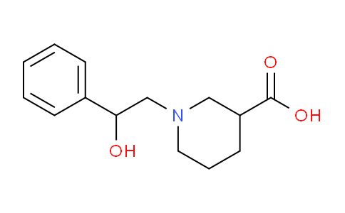 CAS No. 886503-82-8, 1-(2-Hydroxy-2-phenylethyl)piperidine-3-carboxylic acid