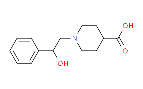 CAS No. 886503-87-3, 1-(2-Hydroxy-2-phenylethyl)piperidine-4-carboxylic acid