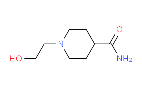 CAS No. 62124-30-5, 1-(2-Hydroxyethyl)piperidine-4-carboxamide