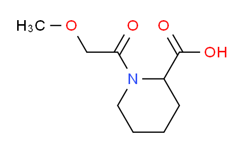 CAS No. 1101744-04-0, 1-(2-Methoxyacetyl)piperidine-2-carboxylic acid