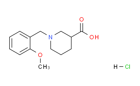 CAS No. 1185295-42-4, 1-(2-Methoxybenzyl)piperidine-3-carboxylic acid hydrochloride