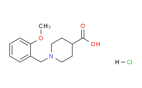 CAS No. 1185299-57-3, 1-(2-Methoxybenzyl)piperidine-4-carboxylic acid hydrochloride