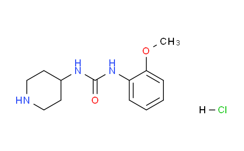 CAS No. 1233955-43-5, 1-(2-Methoxyphenyl)-3-(piperidin-4-yl)urea hydrochloride
