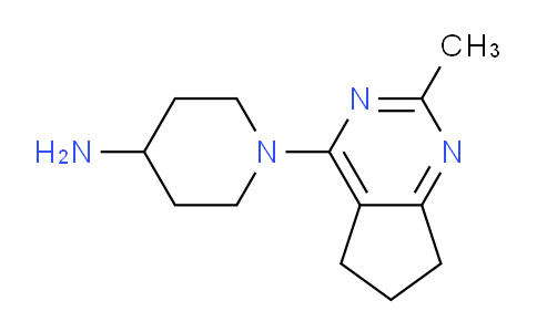 CAS No. 1707394-51-1, 1-(2-Methyl-6,7-dihydro-5H-cyclopenta[d]pyrimidin-4-yl)piperidin-4-amine