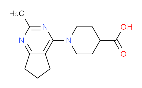 CAS No. 1707594-65-7, 1-(2-Methyl-6,7-dihydro-5H-cyclopenta[d]pyrimidin-4-yl)piperidine-4-carboxylic acid