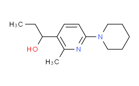 CAS No. 1355223-79-8, 1-(2-Methyl-6-(piperidin-1-yl)pyridin-3-yl)propan-1-ol