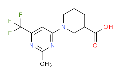 CAS No. 1708268-55-6, 1-(2-Methyl-6-(trifluoromethyl)pyrimidin-4-yl)piperidine-3-carboxylic acid