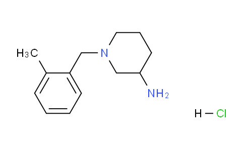 CAS No. 1289385-62-1, 1-(2-Methylbenzyl)piperidin-3-amine hydrochloride