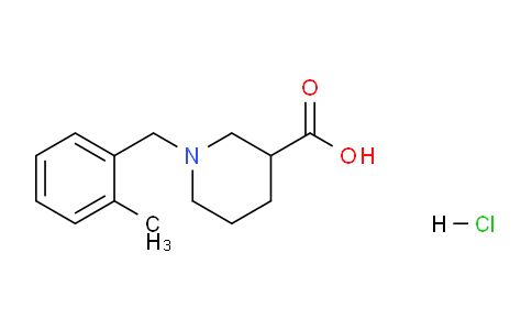 CAS No. 1185295-38-8, 1-(2-Methylbenzyl)piperidine-3-carboxylic acid hydrochloride