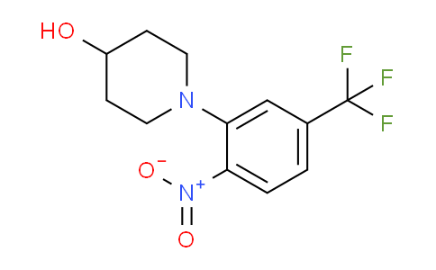 CAS No. 1072944-51-4, 1-(2-Nitro-5-(trifluoromethyl)phenyl)piperidin-4-ol