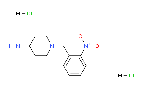 CAS No. 1286273-50-4, 1-(2-Nitrobenzyl)piperidin-4-amine dihydrochloride