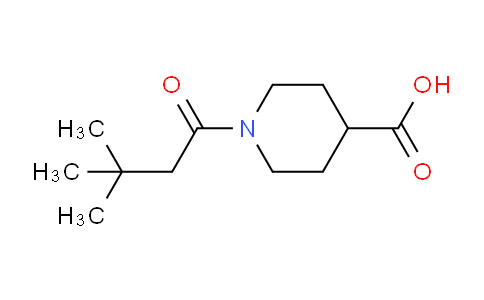 CAS No. 953743-57-2, 1-(3,3-Dimethylbutanoyl)piperidine-4-carboxylic acid