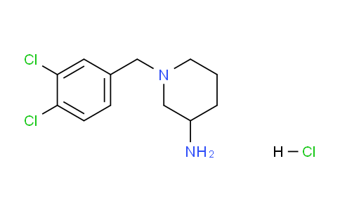CAS No. 1289387-48-9, 1-(3,4-Dichlorobenzyl)piperidin-3-amine hydrochloride